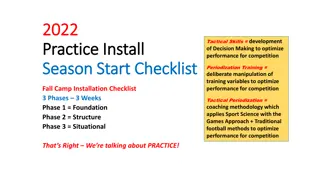 Optimizing Performance for Competition: Season Start Checklist