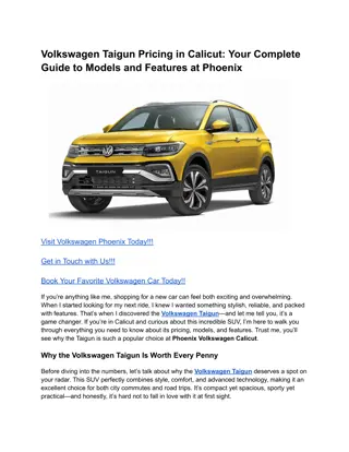 Volkswagen Taigun Pricing in Calicut_ Your Complete Guide to Models and Features at Phoenix