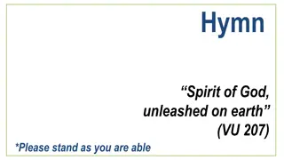 Spirit of God Unleashed on Earth - Hymn VU 207