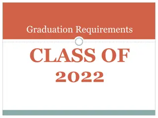 Graduation Requirements for Class of 2022 - Overview