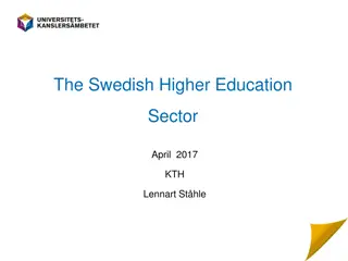 The Swedish Higher Education System Overview