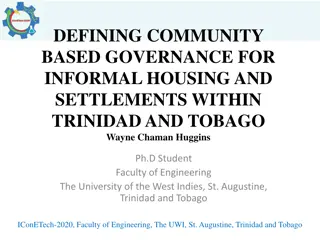 Community-Based Governance for Informal Housing in Trinidad and Tobago