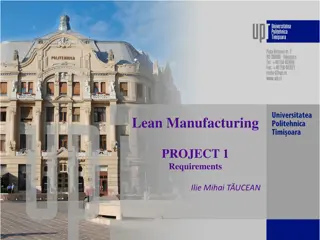 Lean Manufacturing Project Requirements and Scope