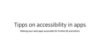 Tips on Making Web Apps Accessible for Firefox OS and Others