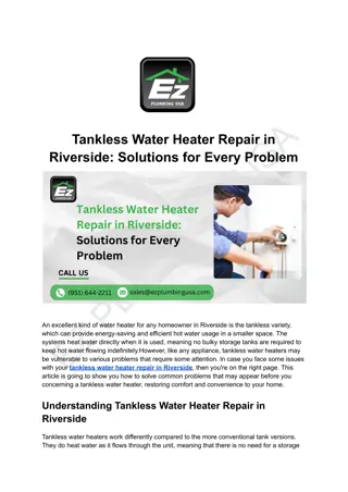 Tankless Water Heater Repair Riverside | Expert Repair Services Near You