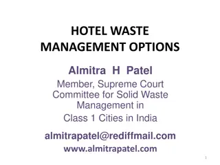 Sustainable Hotel Waste Management Options