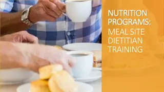 Nutrition Programs and Guidelines for Older Americans