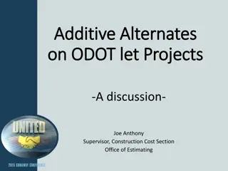 Additive Alternates in ODOT Contracts