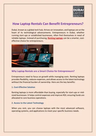 How Laptop Rentals Can Benefit Entrepreneurs?