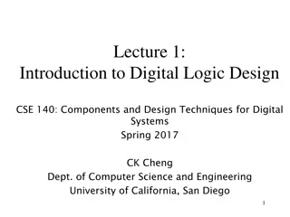 Introduction to Digital Logic Design - CSE 140 at UCSD