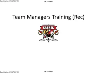 Southern Maryland Sabres Team Manager Training Guidelines