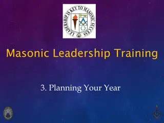 Effective Planning Strategies for Masonic Lodge Leadership