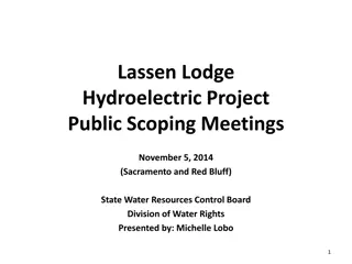 State Water Board Involvement in Lassen Lodge Hydroelectric Project