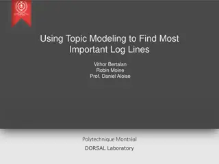 Utilizing Topic Modeling for Identifying Critical Log Lines in Research