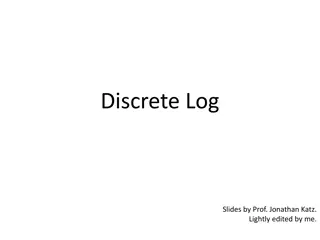 Cyclic Groups and Discrete Logarithms