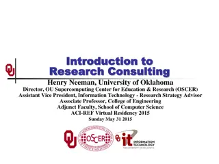 Overview of Research Consulting at University of Oklahoma