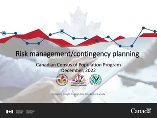 Risk Management and Contingency Planning in Canadian Census Program