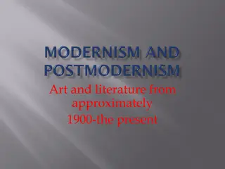 Art and Literature from 1900 to the Present