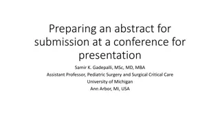 Mastering the Art of Abstract Submission for Medical Conferences