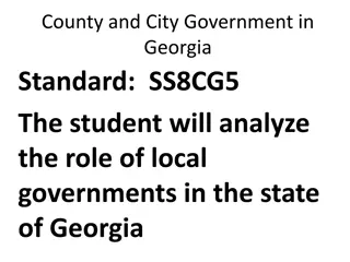 Role of Local Governments in Georgia