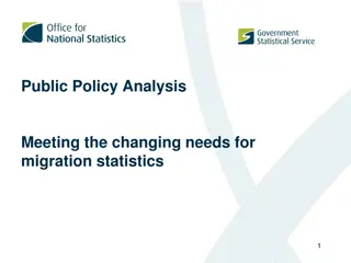 Meeting the Changing Needs for Migration Statistics