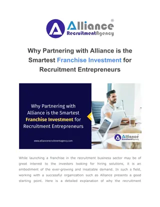 Why Partnering with Alliance is the Smartest Franchise Investment for Recruitment Entrepreneurs