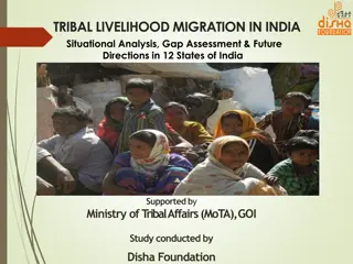 Tribal Livelihood Migration in India: Situation Analysis and Future Directions