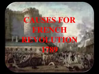 Causes of the French Revolution in 1789