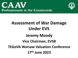 Assessment of War Damage Under EVS: Overview and Best Practices