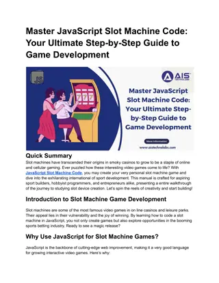 Master JavaScript Slot Machine Code_ Your Ultimate Step-by-Step Guide to Game Development