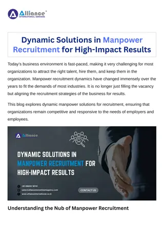 Dynamic Solutions in Manpower Recruitment for High-Impact Results