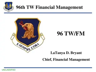 Financial Management Overview at 96th Test Wing