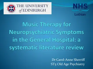 Music Therapy for Dementia and Delirium in General Hospitals: A Narrative Review