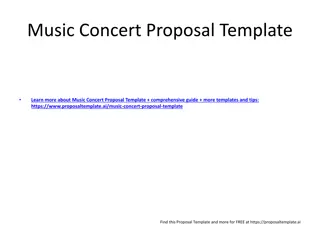 Comprehensive Music Concert Proposal Guide