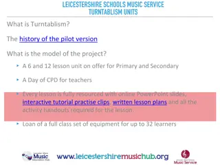 Turntablism Units Offered by Leicestershire Schools Music Service