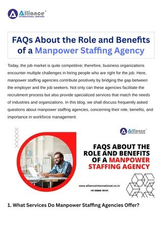 FAQs About the Role and Benefits of a Manpower Staffing Agency