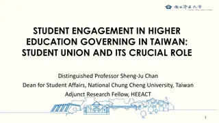 Student Engagement in Higher Education Governance: Role of Student Union in Taiwan