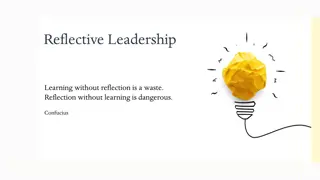 Reflective Leadership: Learning and Application