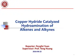 Copper Hydride-Catalyzed Hydroamination of Alkenes and Alkynes