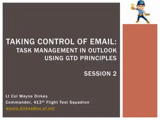 Effective Task Management in Outlook Using GTD Principles