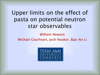 Exploring Pasta Phase in Neutron Stars: Upper Limits and Observational Effects