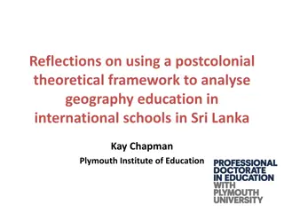 Exploring Postcolonial Perspectives in Geography Education in Sri Lankan International Schools