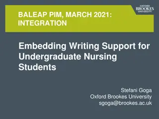 Integrating Writing Support for Nursing Students: A Genre-Based Approach