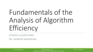 Introduction to Algorithm Efficiency Analysis