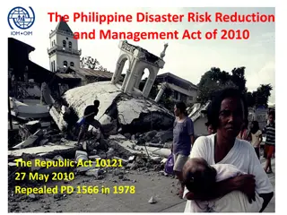 Enhancing Disaster Risk Reduction in the Philippines