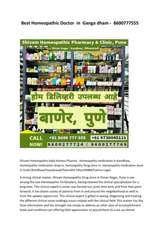 Best Homeopathic Doctor  in  Ganga dham