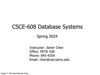 Database Normalization and BCNF in Database Systems