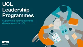 UCL Leadership Development Programmes Overview