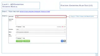 Guide to AES Encryption for Students - Encrypting and Decrypting Text