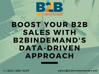 Boost Your B2B Sales with B2BinDemand's Data-Driven Approach